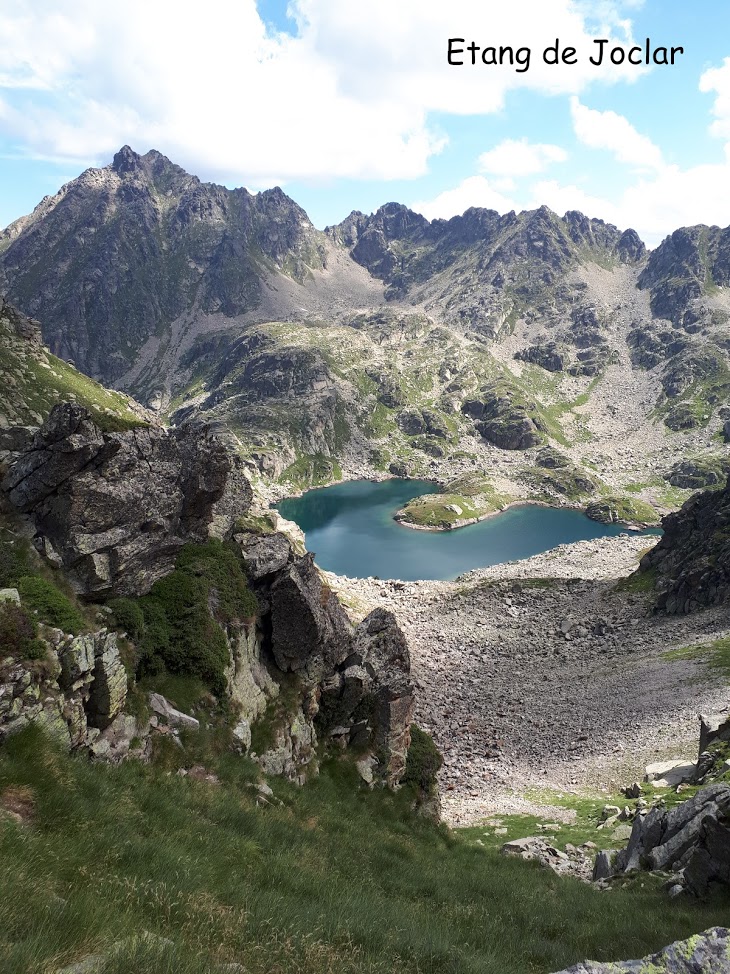 J1 - Etang de Joclar depuis la crête