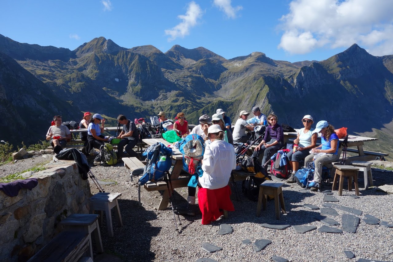 Pause au refuge des Estagnous