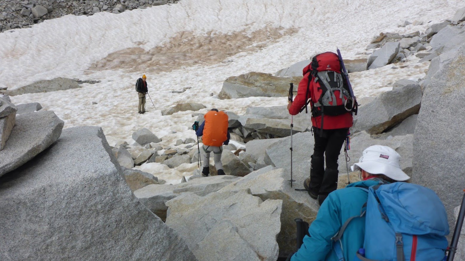 Névés avant le glacier