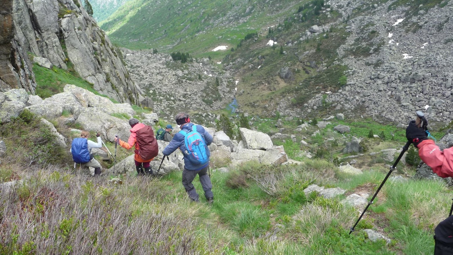 Rude Descente du Col d'Aychade vers Sénard