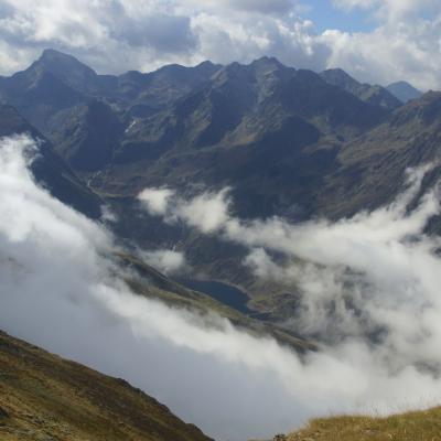 Du Sommet : Barrage d'Izourt et le Tristagne